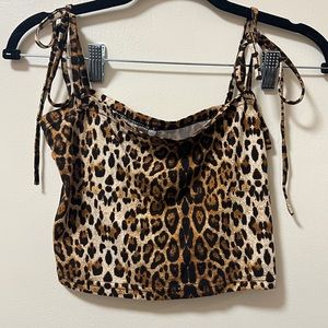 Leopard print cami top
